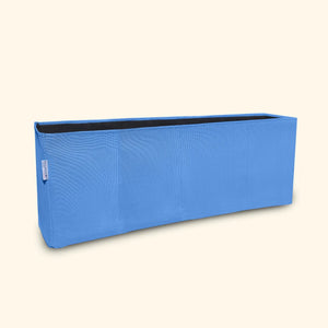 Jardinière en géotextile respirant premium - Bourgeon - L. 100cm x H. 35cm x l. 30cm - 90 litres - Bleu