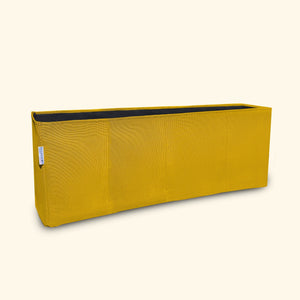 Jardinière en géotextile respirant premium - Bourgeon - L. 100cm x H. 35cm x l. 30cm - 90 litres - Jaune