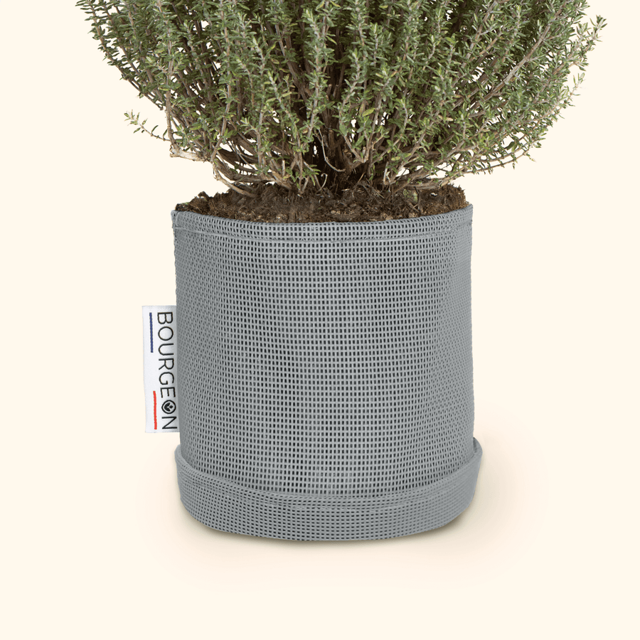 Soucoupe étanche premium - Bourgeon - Pour pot ∅15cm - Gris